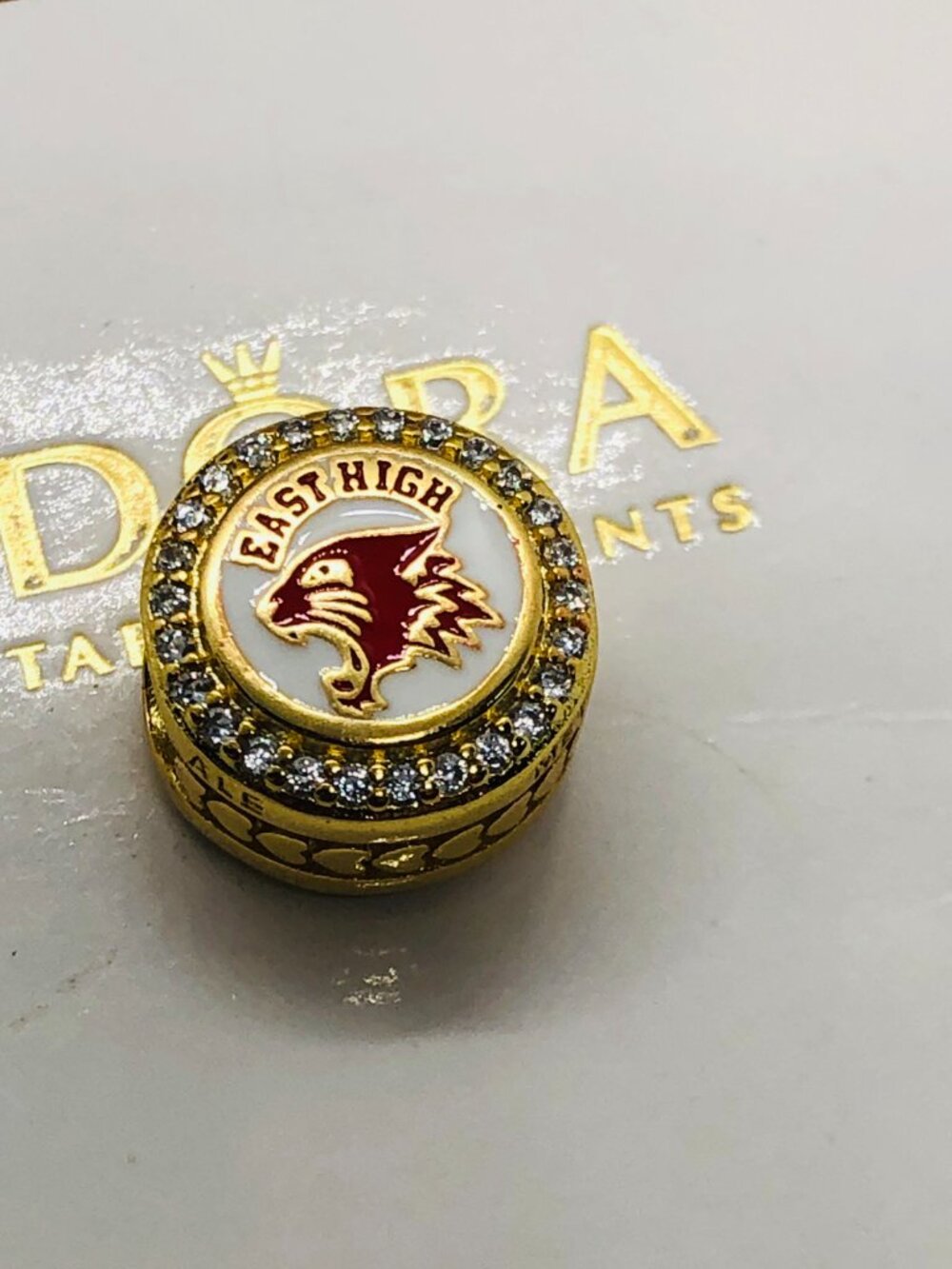 Pandora EAST HIGH charm High School Musical Charm gold